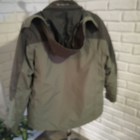 Wind River Men's Size Small Hooded Hyper Dri 2 Layer Moss Green Winter Jacket - Picture 3 of 16